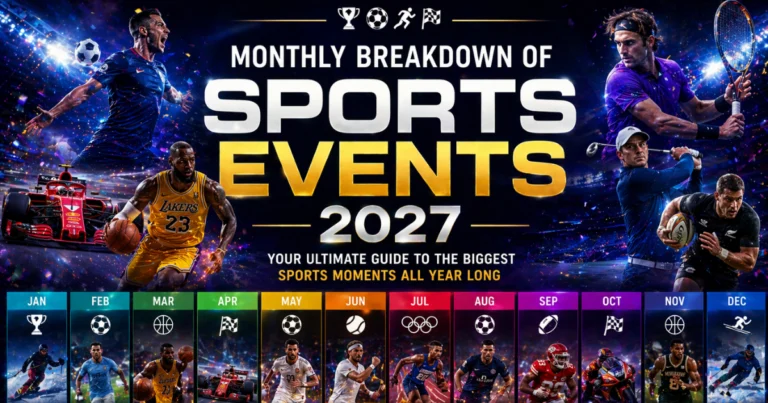 Monthly Breakdown of Sports Events 2027