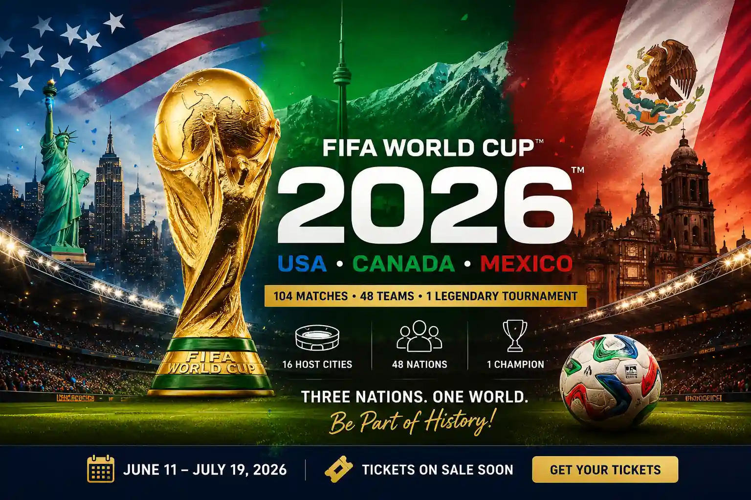FIFA World Cup 2026™ Complete Match Schedule, Tickets & Travel Guide