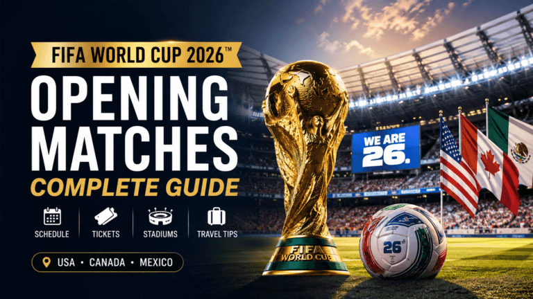 Opening Matches of FIFA World Cup 2026: Complete Guide, Match Analysis, Tickets & Travel Information